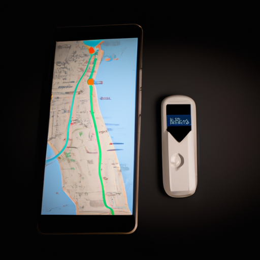 1. תמונה המציגה מכשיר GPS עם מפת ישראל מודגשת.